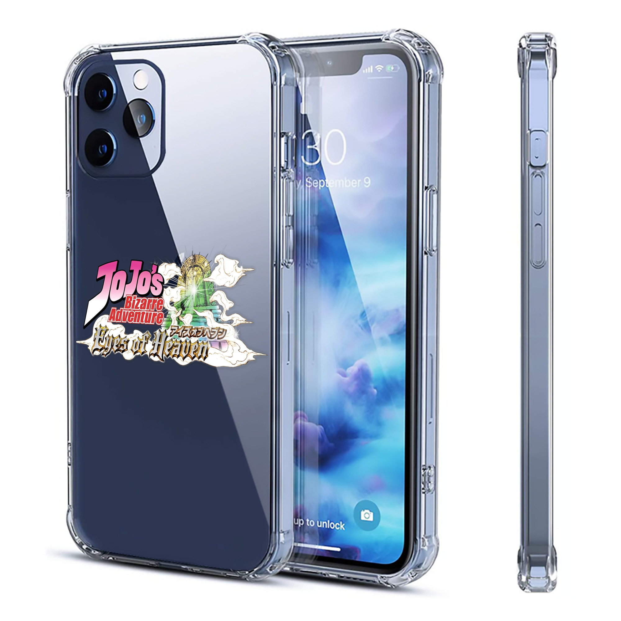 （画像用） ジョジョの奇妙な冒険 JoJo's Bizarre Adventure 【iPhone 12シリーズ対応】透明スマホケース（クリアソフトケース）
